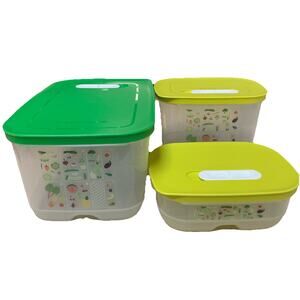 Tupperware Fridge Smart Food Storage Containers Set of 3 with Lids